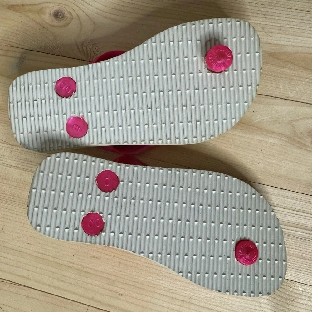 Havaianas Disney Aristocats Pink Flip Flops Toddler Girls Size 9 Cute Summer